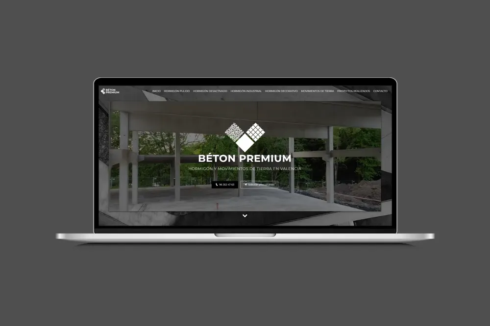 Creación de un sitio web corporativo para una empresa de construcción en Valencia